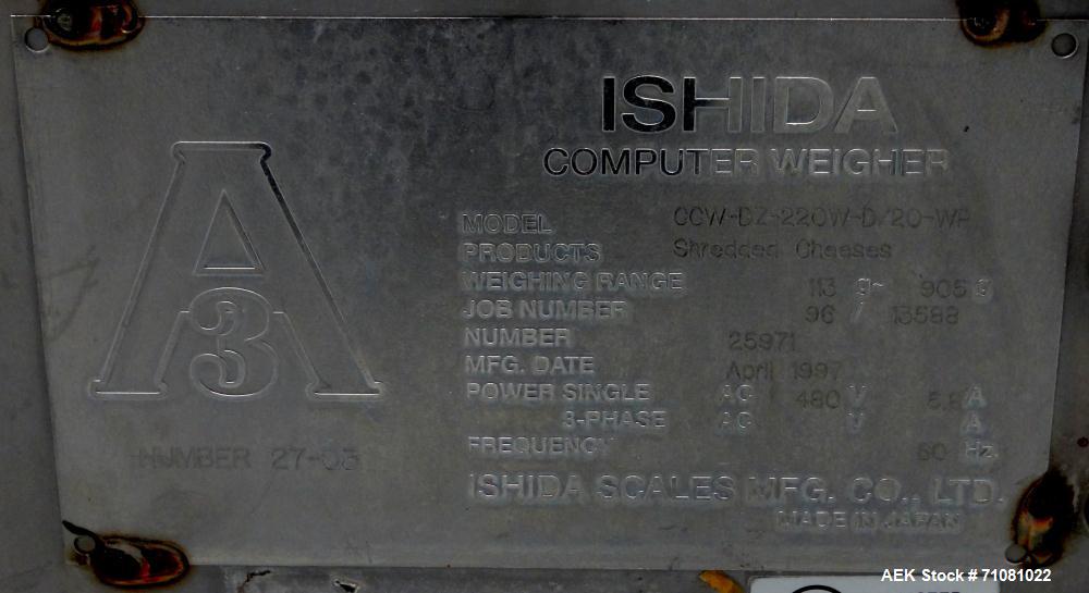 Used Ishida 20 Head Radial Combination Net Weigh Scale