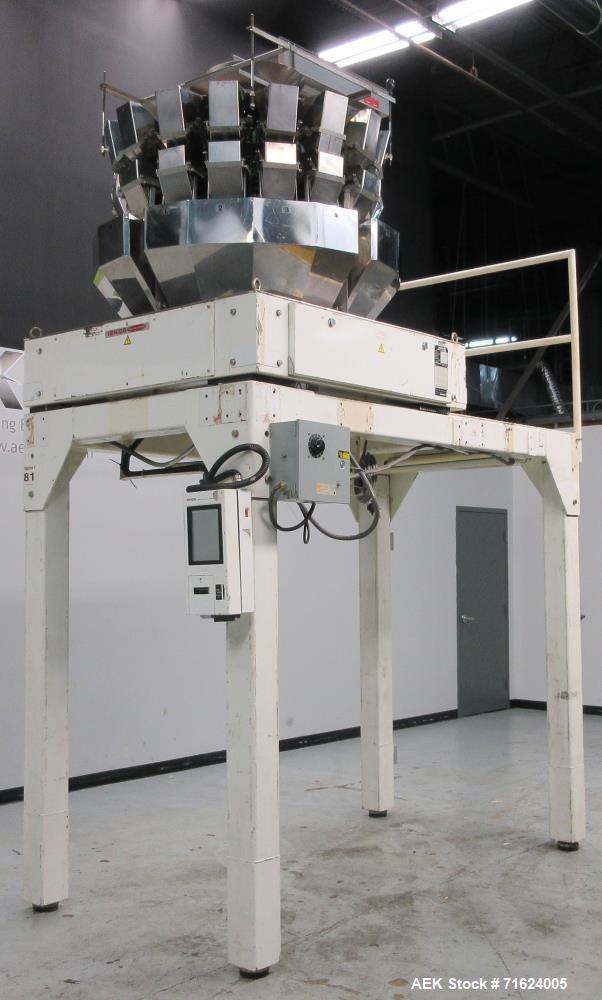 Used Ishida Model CCW-EZ-216 / 30 16 Head Smooth Bucket Combination Scale