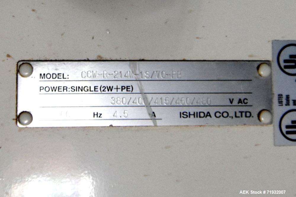 Used- Ishida 14 Head Combination Scale Parts Machine. Model CCW-R-214W-1S/70-PB.