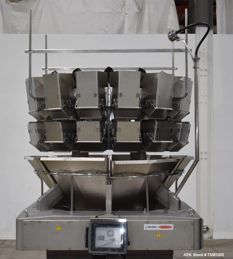 Used Ishida CCW-RV-214W-1S/70-WP Multi-Head Weigher – 14L Buckets, Waterproof