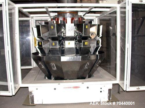 Used Ishida CCWS-212-STCombination scale, stainless steel contact parts.Weight range 1191-2380 grams. 3/60,4 60V, 4.9A.14 Buckets, 8" x 5" x 8" deep stainless steel buckets in enclosure. SN 12958