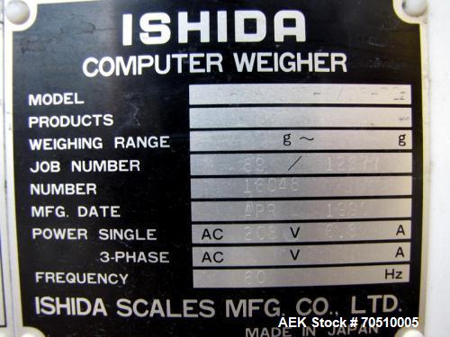 Used-Ishida Eight Head Combination Scale System, Model CCW-Z-208P-S/05-PB