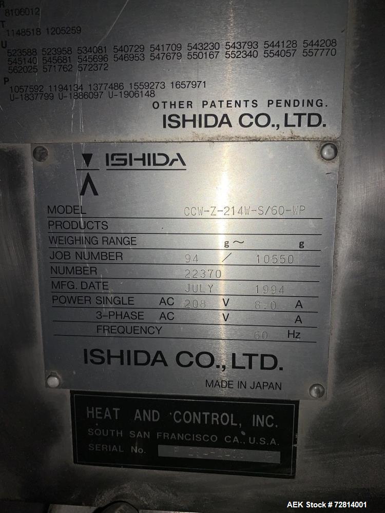 Used-Ishida Radial Combination Dimpled Bucket Scale