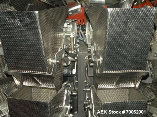 Used Ishida 16 Head Multi-Purpose Weigher, Model CCW-Z-216B-D/30-WP, Stainless Steel Contact Parts. Designed for different weights of up to four products simultaneously, for discharge into the same p...