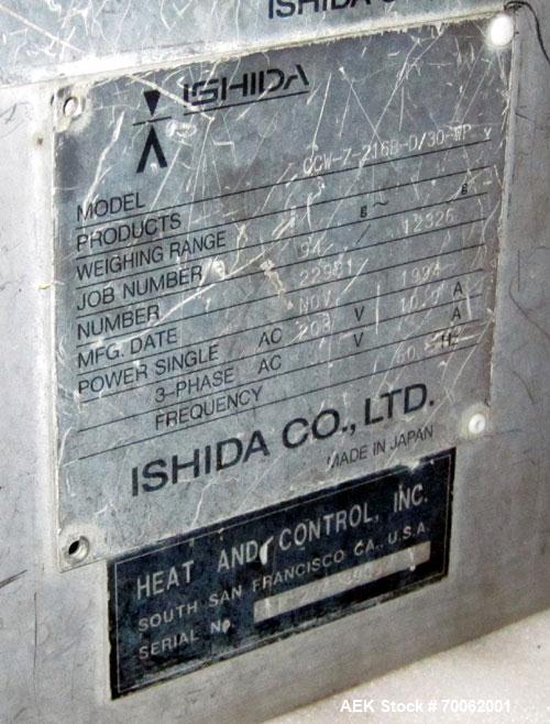 Used Ishida 16 Head Multi-Purpose Weigher, Model CCW-Z-216B-D/30-WP, Stainless Steel Contact Parts. Designed for different weights of up to four products simultaneously, for discharge into the same p...