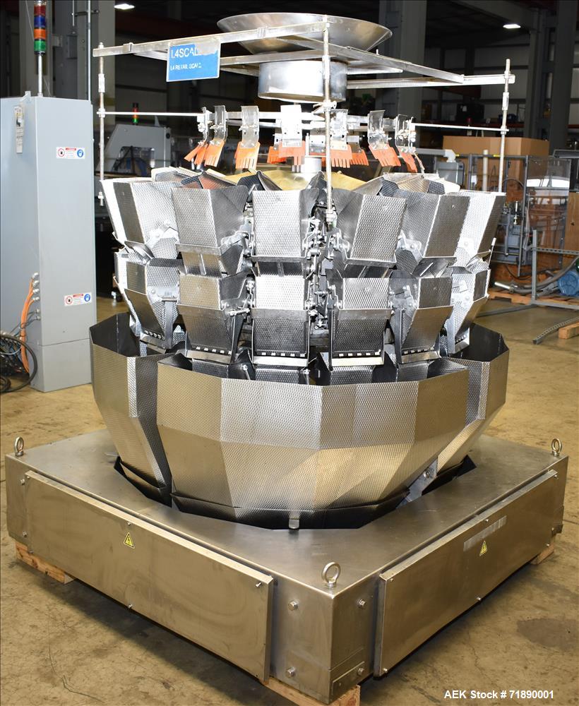 Used Ishida Dimpled/Embossed Bucket Combination Net Weigh Scale