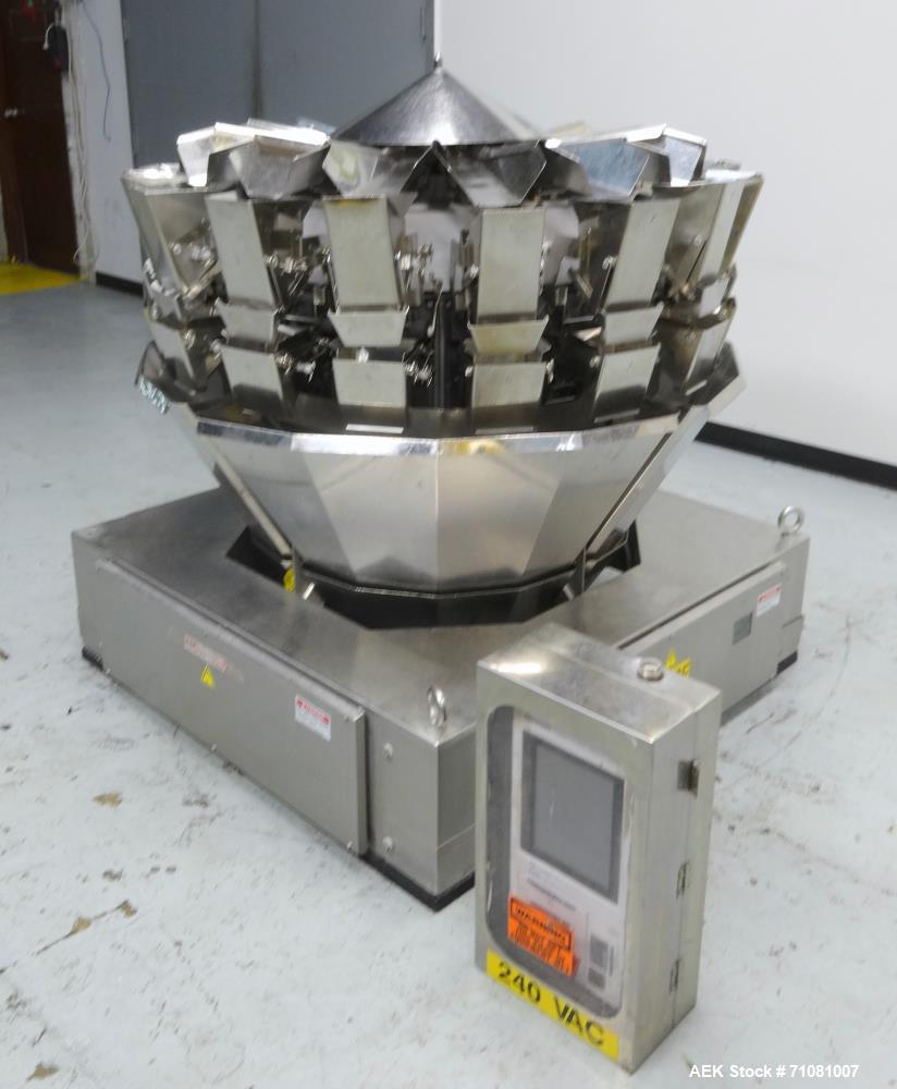 Used Ishida 16 Head Combination Scale, Model CCW-Z-216-WS/20-WP