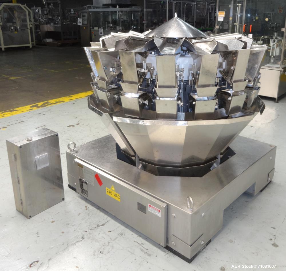 Used Ishida 16 Head Combination Scale, Model CCW-Z-216-WS/20-WP