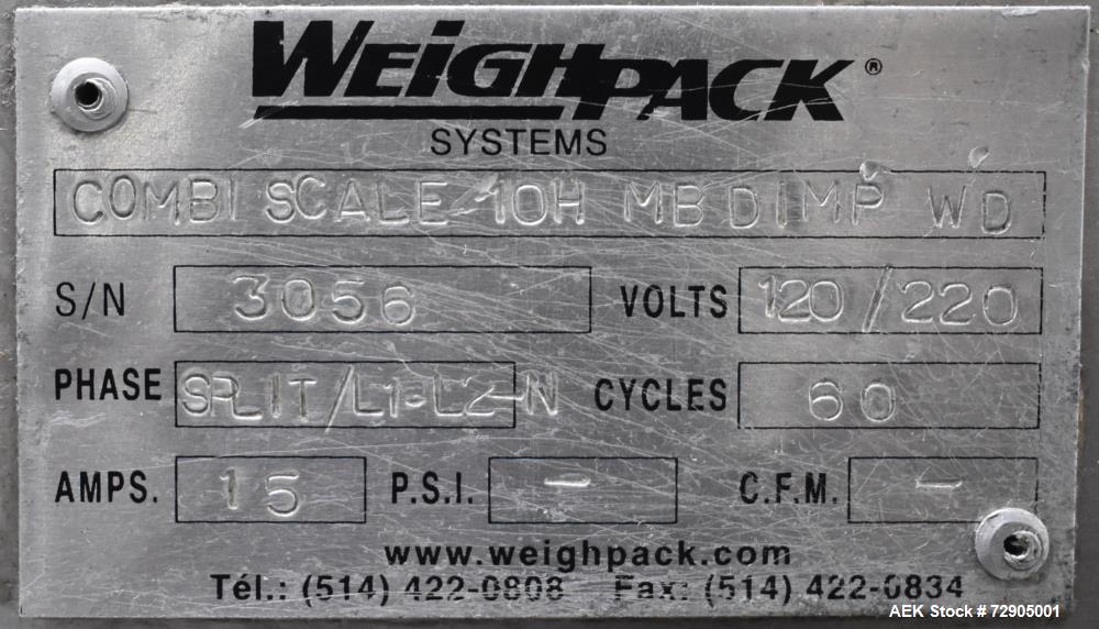 Weighpack Systems Combi Scale Model 10H MBDIMP WD Multi Head Combination Scale