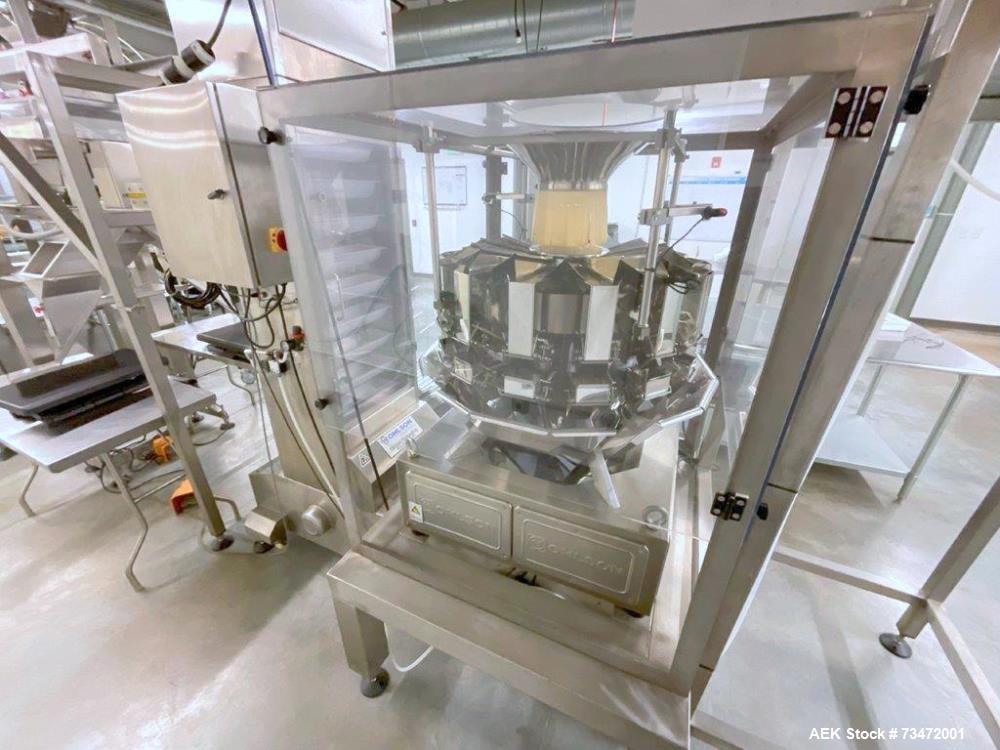 Used Ohlson Combination System – Multihead Weigher, Hopper, Elevator, Check Weigher