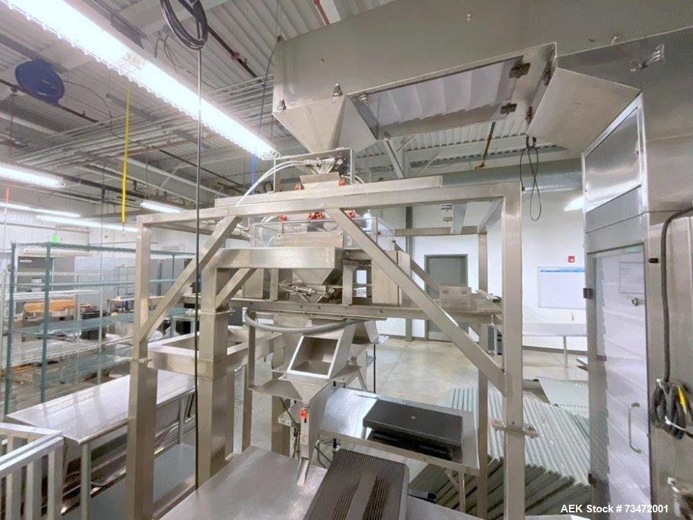 Used Ohlson Combination System – Multihead Weigher, Hopper, Elevator, Check Weigher