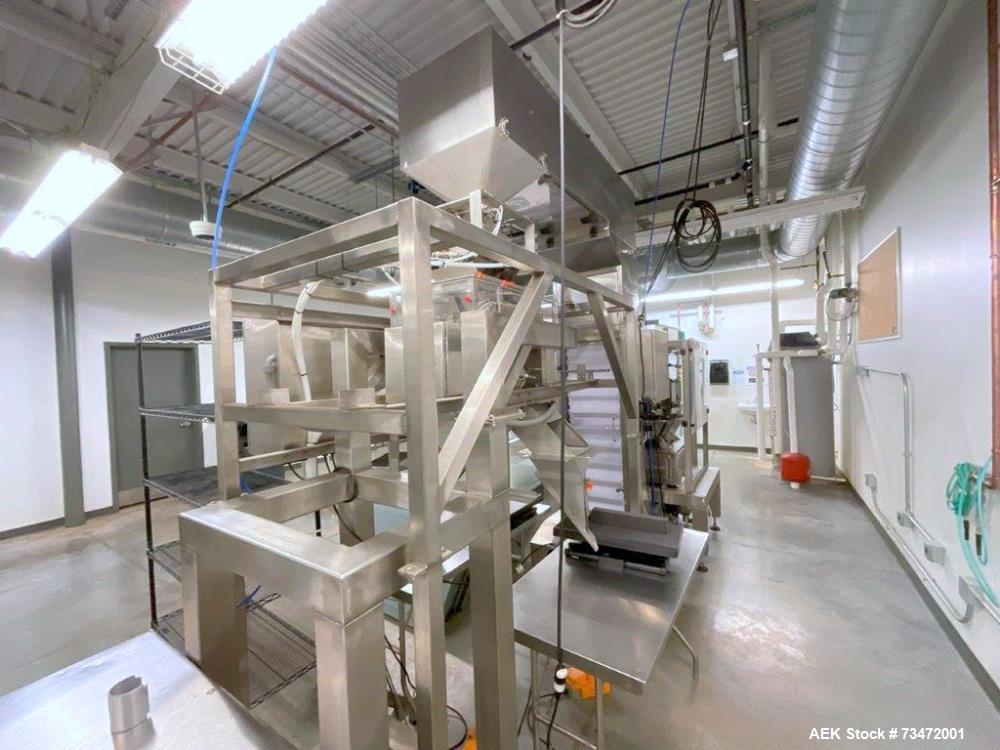 Used Ohlson Combination System – Multihead Weigher, Hopper, Elevator, Check Weigher