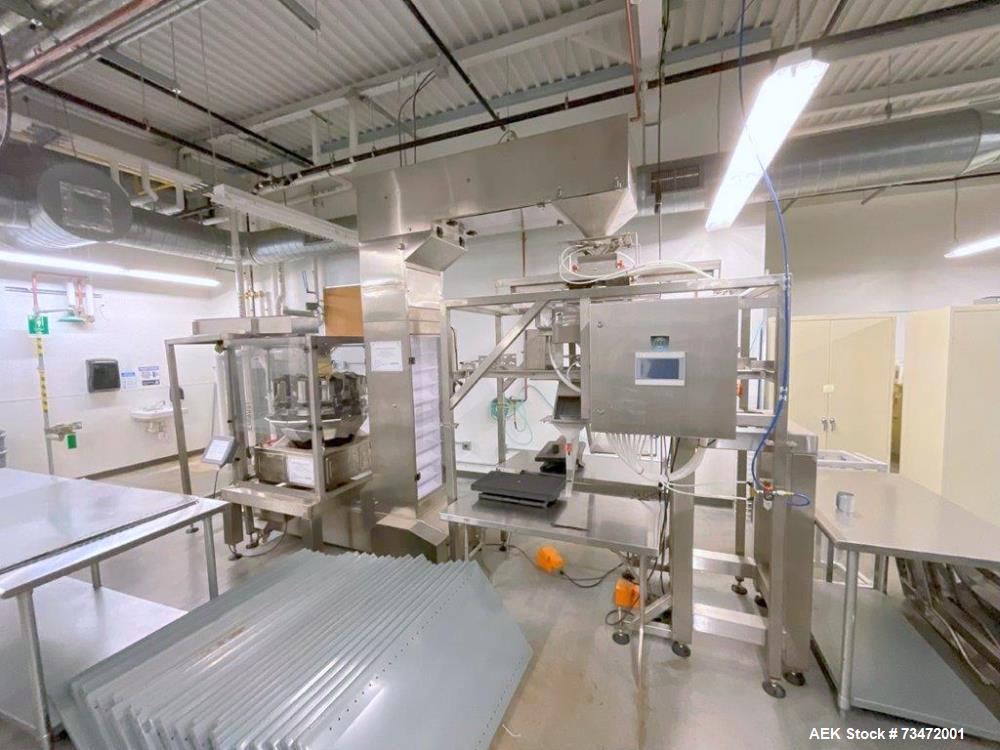Used Ohlson Combination System – Multihead Weigher, Hopper, Elevator, Check Weigher