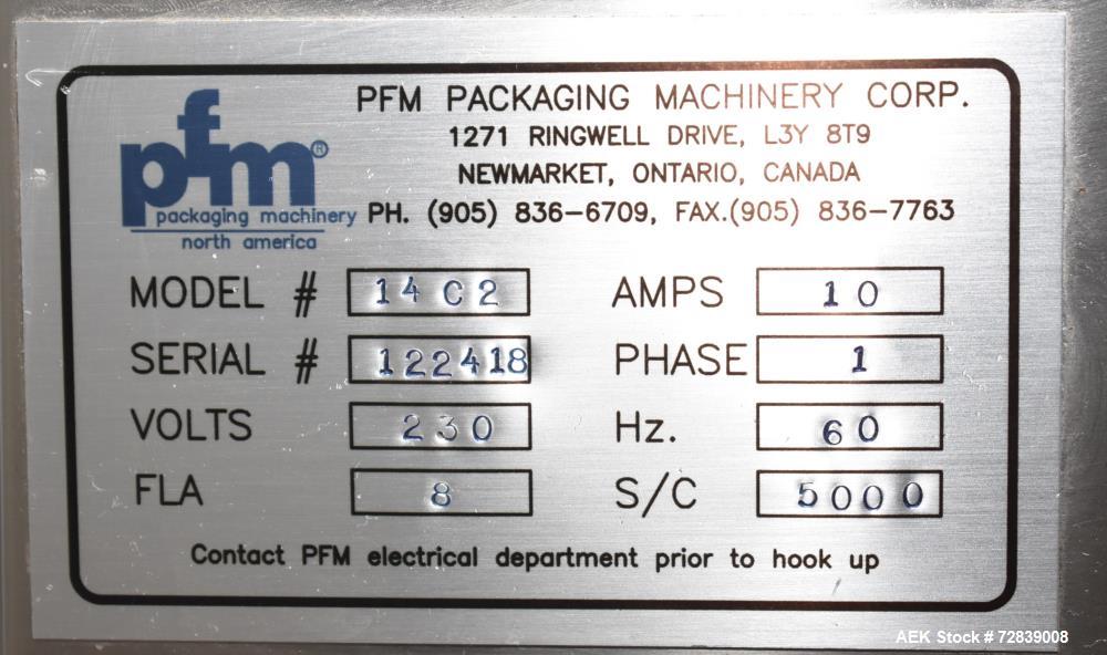 Usado- Básculas PFM / MBP y Báscula Multicabezal de Embalaje Serie C2, Modelo 14 C2. 14 Cabeza. Pesa hasta 5.000 gramos. Vel...