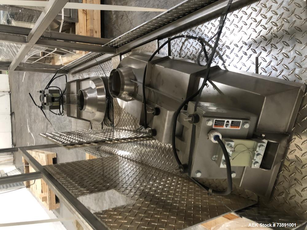 Used Weighpack Primo Combi 14 Head Smooth Bucket Combination Scale. Capable of speeds up to 200 weighs per minute (depending on application. Ha .5 Liter buckets with a weight range: 1 - 454 (grams) w...