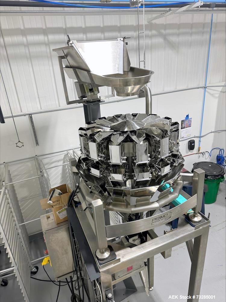 Used WeighPack PrimoCombi 14H Multi-Head Weigh Filler – 0.5L Buckets, Up to 454g