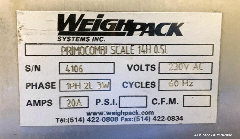 Used-Weighpack PrimoCombi 14 Head 0.5L Multi-Head Weigher