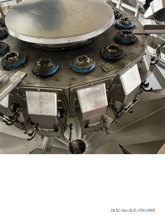 Used Yamato ADW-0-1214S 14-Head Combination Scale – Dimple Buckets, 20–3000g Range