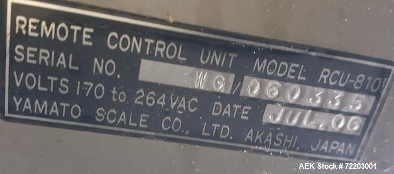 Used- Yamato Scale Co. Ltd. Japan, Model ADW 314 SD