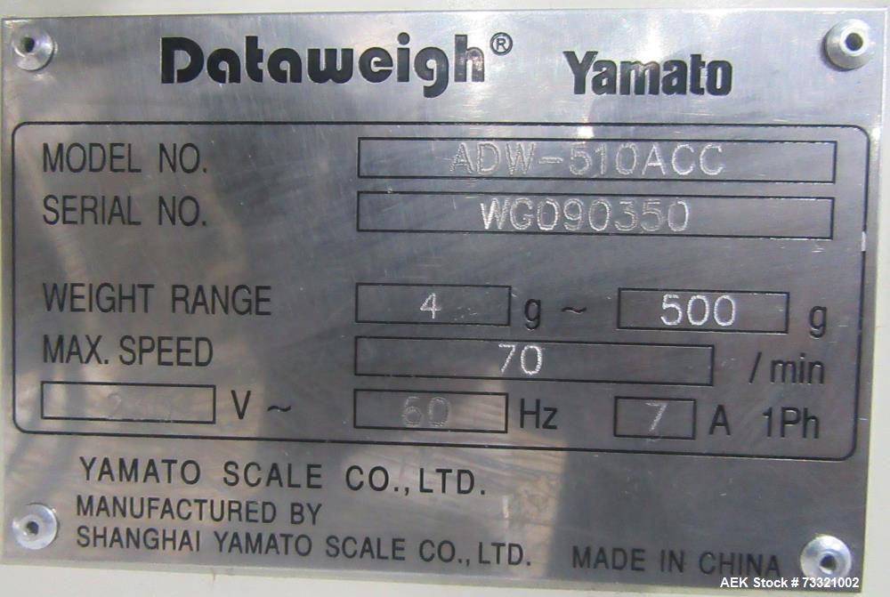 Yamato Model ADW-510-AC 10-Head Scale with 3 Liter Buckets | 70 PPM