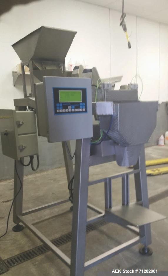 Used Inspired Automation Packaging Systems Weigh Fill Machine. Syntron Magnetic Feeder - Model F-010-B. Manufactured 2001.