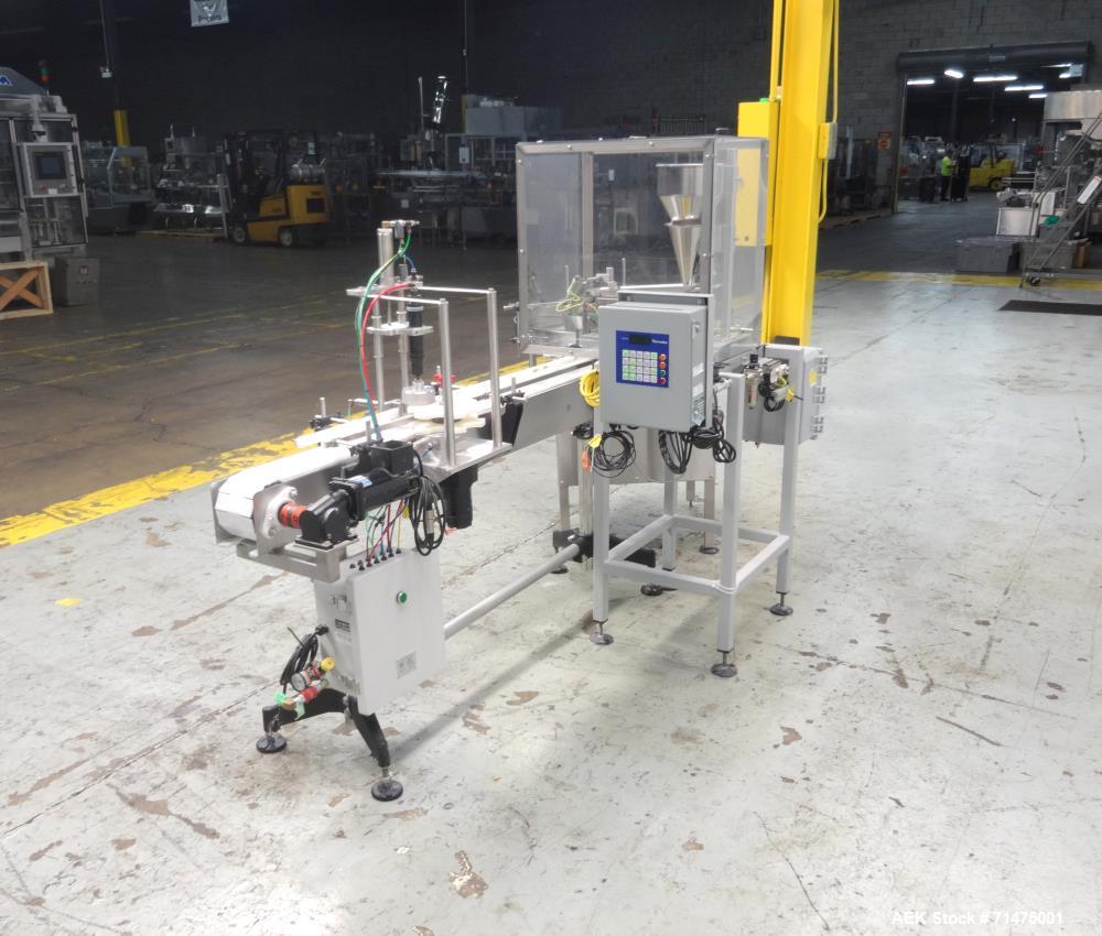 Used Actionpac Linear Scale Container Filler. Model MICRO109CL/I