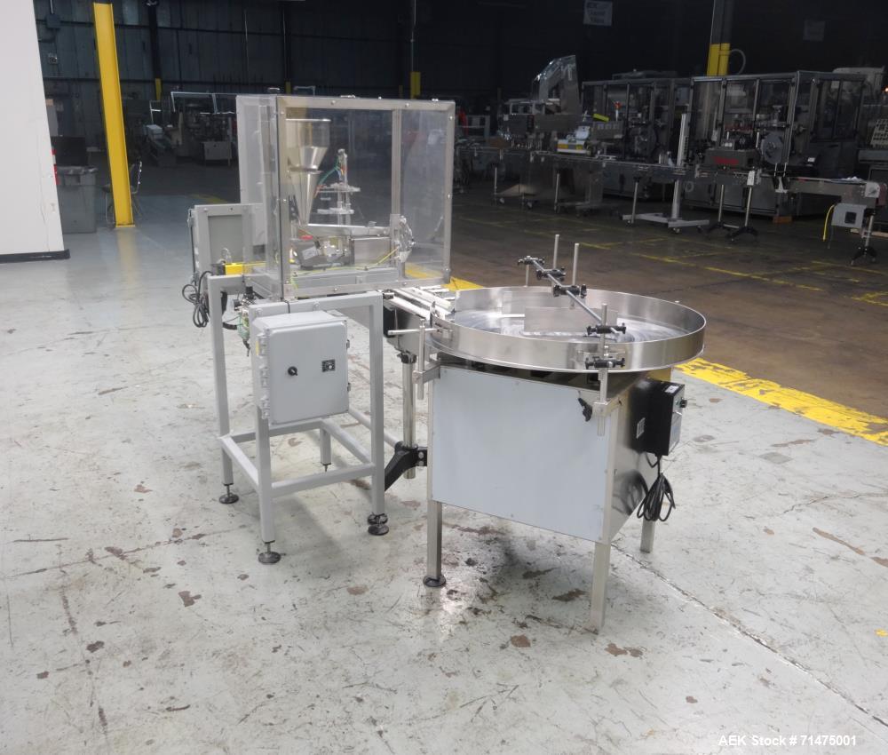 Used Actionpac Linear Scale Container Filler. Model MICRO109CL/I
