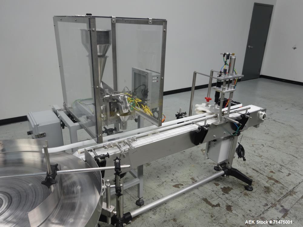 Used Actionpac Linear Scale Container Filler. Model MICRO109CL/I