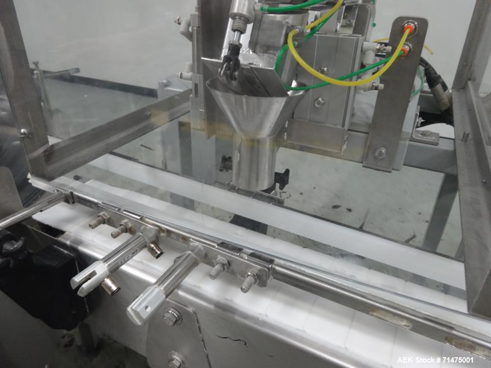 Used Actionpac Linear Scale Container Filler. Model MICRO109CL/I