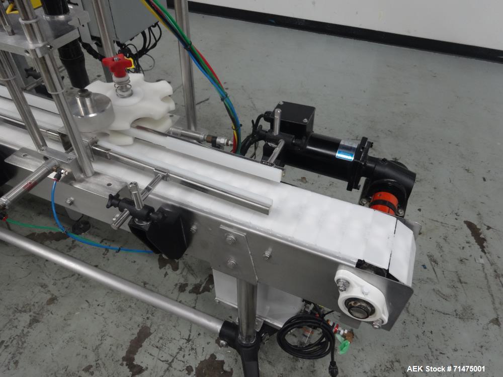 Used Actionpac Linear Scale Container Filler. Model MICRO109CL/I