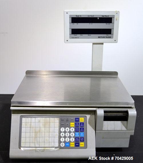 Used Mettler-Toledo Stand Alone Scale, Model 8540. Maximum capacity 30 pounds, readability 0.01 pounds. 17-3/4’’ X 11’’ Stainless steel platform. Digital readout with printer.