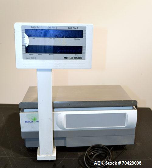 Used Mettler-Toledo Stand Alone Scale, Model 8540. Maximum capacity 30 pounds, readability 0.01 pounds. 17-3/4’’ X 11’’ Stainless steel platform. Digital readout with printer.