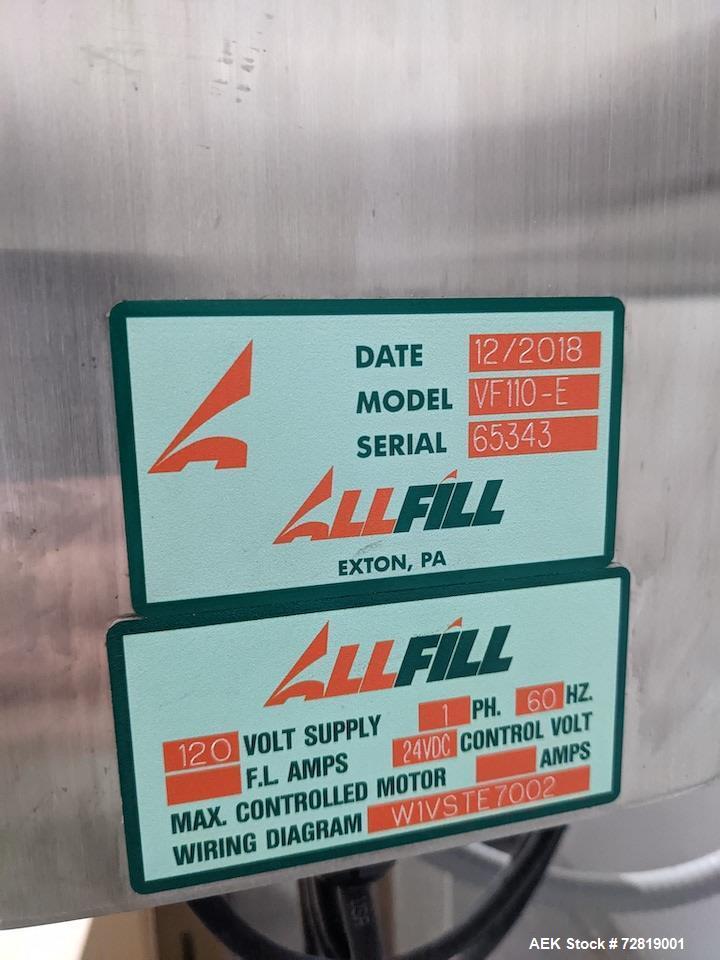 Used All Fill Model VF110-ST Single Lane Volumetric Scale Filler