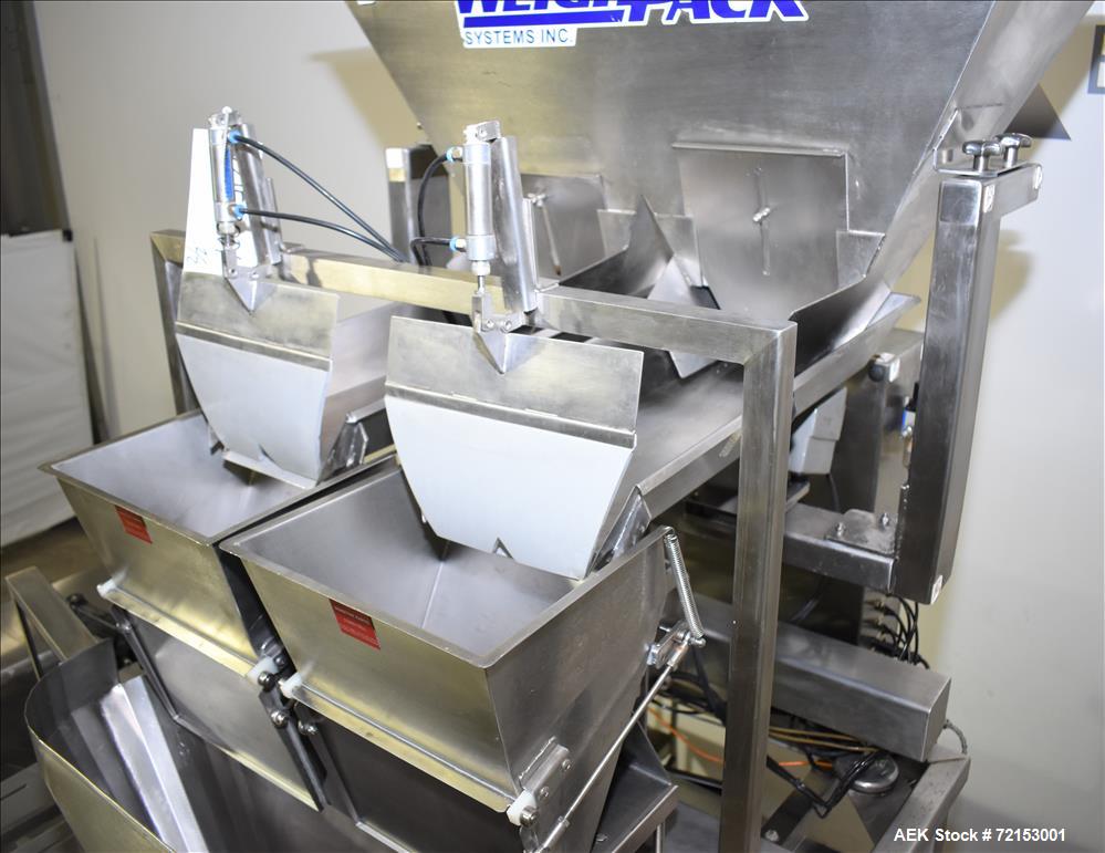 Used- Weighpack Primo Linear V-9-2L/1F Linear Scale Filler.