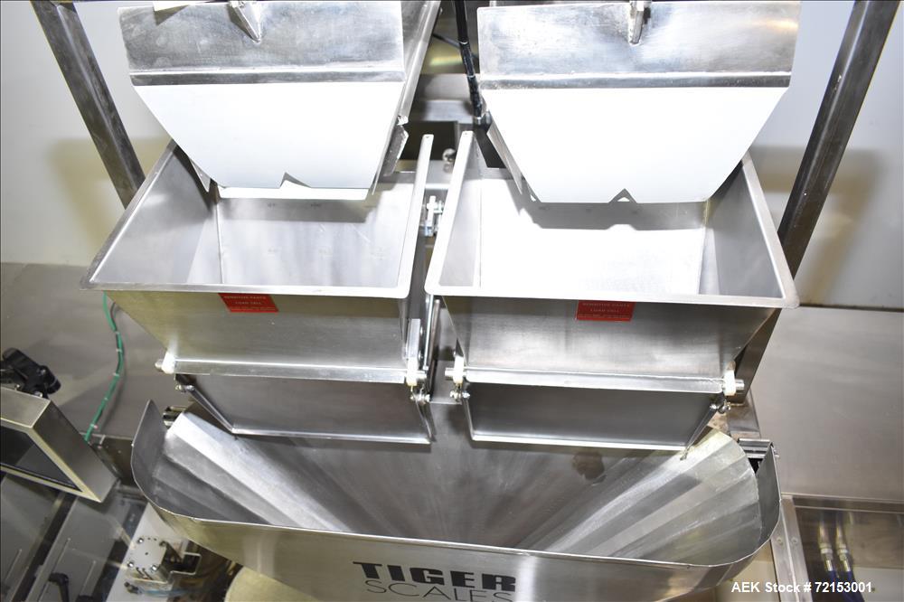 Used Weighpack Primo Linear V-9-2L/1F Linear Scale Filler.