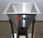 Used- All-Fill VF-110-ST Single Lane Vibratory Filler. Capable of speeds up to approximate 8 CPM. Hopper, approximate 16