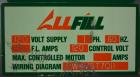 Used All-Fill VF-110-ST Single Lane Vibratory Filler. Capable of speeds up to approximate 8 CPM. Hopper, approximate 16