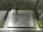 Used Mettler-Toledo Model 662 StepSaver Manual Weigh-Wrap Center. Consists of a SmartTouch Readout, model 8270 scale, stainless steel platform, capacity 50 x .01 pounds, model 317 label printer, labe...