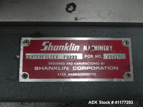 Used Shanklin Model F-233 Centerfolder