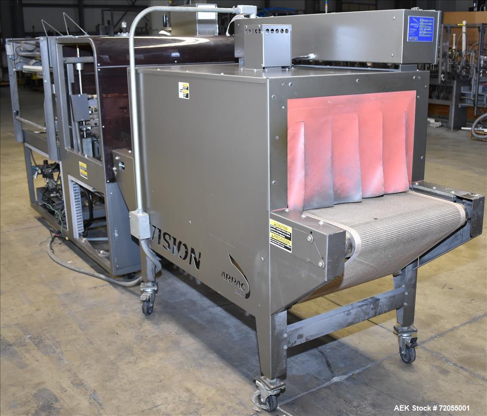 Used Arpac Hanagata Model L-26 Automatic L-Bar Sealer. Includes Arpac Vision He