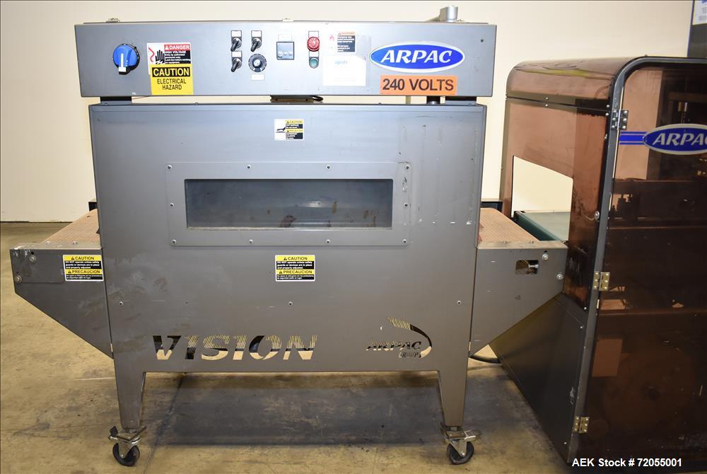 Used Arpac Hanagata Model L-26 Automatic L-Bar Sealer. Includes Arpac Vision He