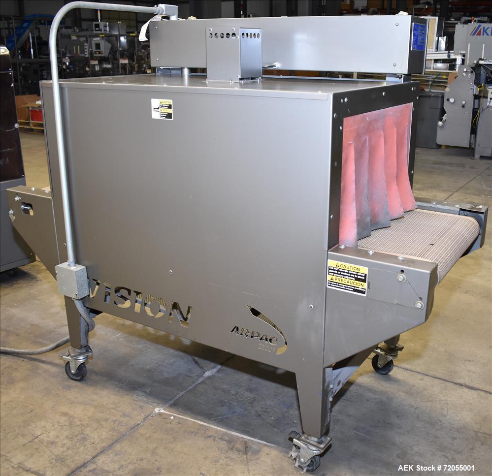 Used Arpac Hanagata Model L-26 Automatic L-Bar Sealer. Includes Arpac Vision He