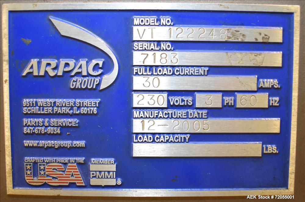 Used Arpac Hanagata Model L-26 Automatic L-Bar Sealer. Includes Arpac Vision He