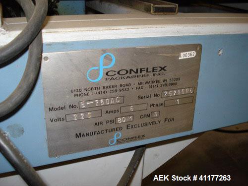Used Conflex Automatic L Bar Sealer and Shrink Wrapper, Model E-250AC