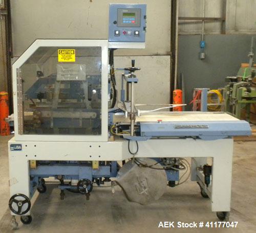 Used Conflex Automatic L Bar Sealer, Model E250 AC. Capable of speeds up to 30 packages per minute, and 100 feet per minute of film. Maximum seal dimensions 19" wide x 24" long x 8" high. Maximum cen...