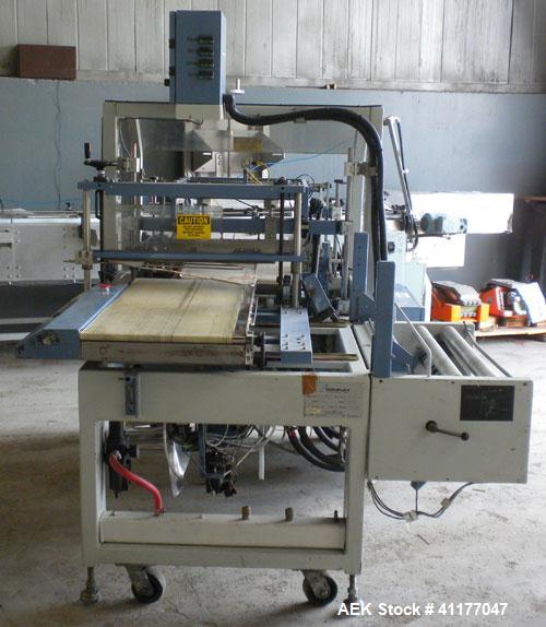 Used Conflex Automatic L Bar Sealer, Model E250 AC. Capable of speeds up to 30 packages per minute, and 100 feet per minute of film. Maximum seal dimensions 19" wide x 24" long x 8" high. Maximum cen...