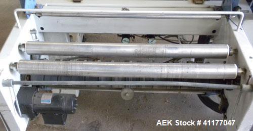 Used Conflex Automatic L Bar Sealer, Model E250 AC. Capable of speeds up to 30 packages per minute, and 100 feet per minute of film. Maximum seal dimensions 19" wide x 24" long x 8" high. Maximum cen...