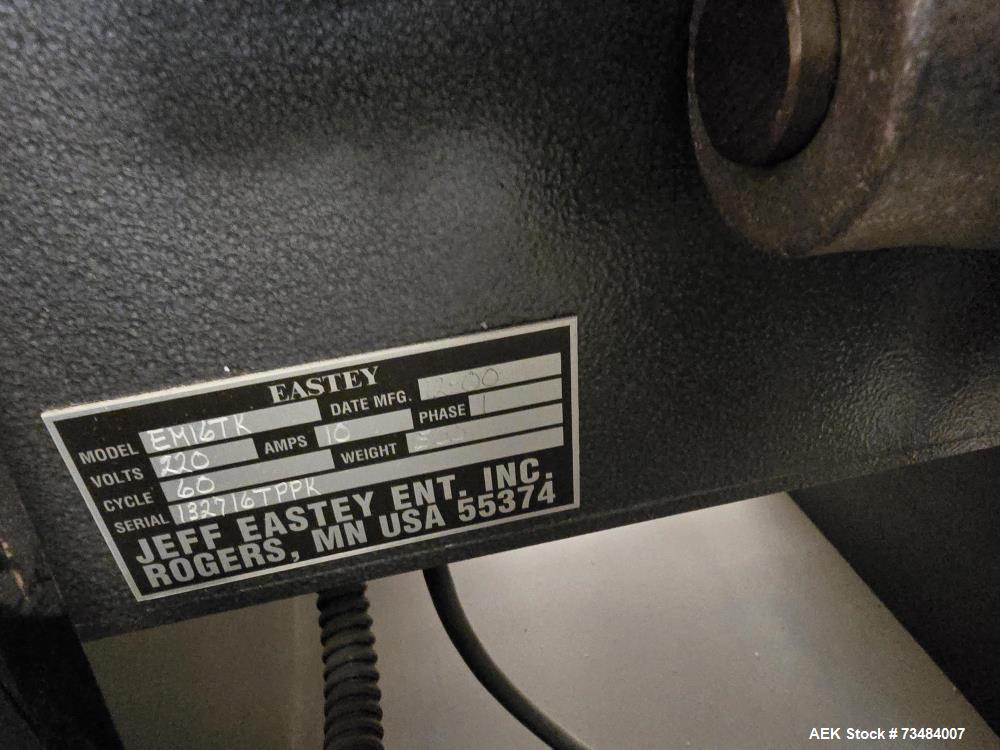 Used Eastey EM16TK Manual L-Bar Sealer with Heat Shrink Tunnel – 16" x 20" Seal Area