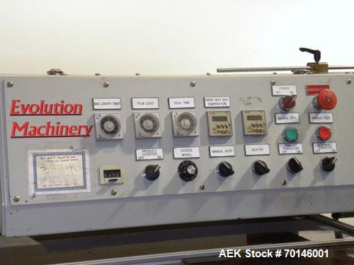 Used Evolution Machinery Automatic L-Bar Sealer and Shrink Tunnel