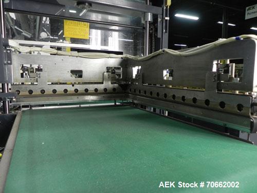 Used Arpac Hanagata Model HP-30Z Automatic L Bar Sealer. Capable of speeds up to 40 packages per minute. 45-90 fpm conveyor speed. Has a maximum package size: OF 1.5"- 19" (width) across, 4" - 16.5" ...